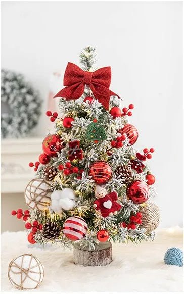 Mini Tabletop Christmas Tree with LED Lights – 45CM Festive Decor for Home, Office & Parties