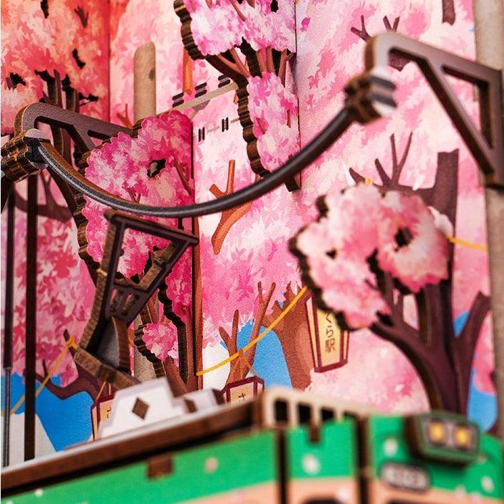 Japanese Sakura Densya DIY Book Nook Kit