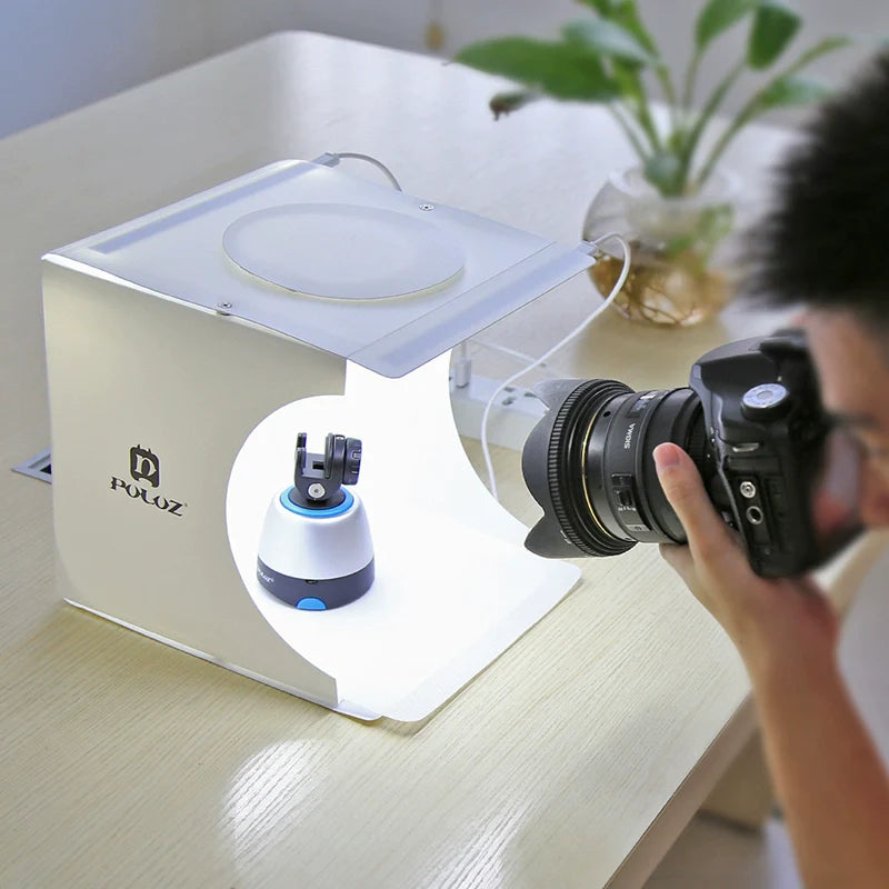 23cm Mini Photo Studio Lightbox with Soft Light for Stunning Jewelry & Product Shots