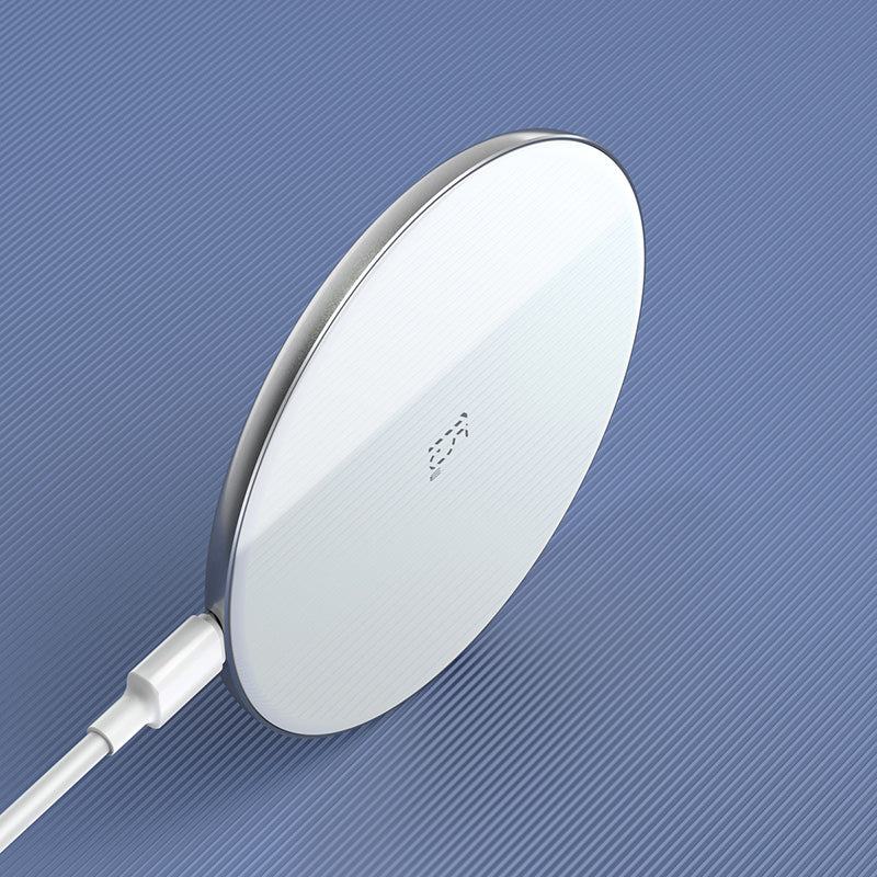15W Fast Charging Transparent Wireless Charging Board with Glass Panel, Upgraded Coil & Universal Compatibility