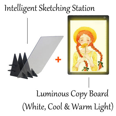 Intelligent Reflection Drawing Board With APP Control, For Adults, Kids, Home, School & Office