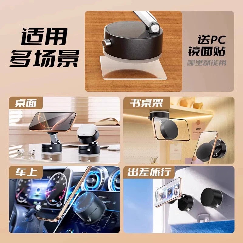 Magnetic Suction Phone Holder: 360¬∞ Rotating, Foldable, Selfie-Ready, Desk-to-Car Mount