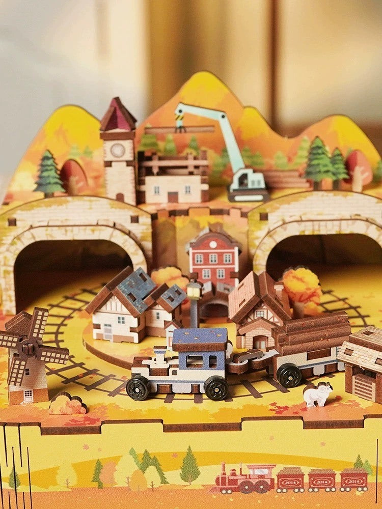 Autumn Day DIY Music Box | 3D Wooden Puzzle