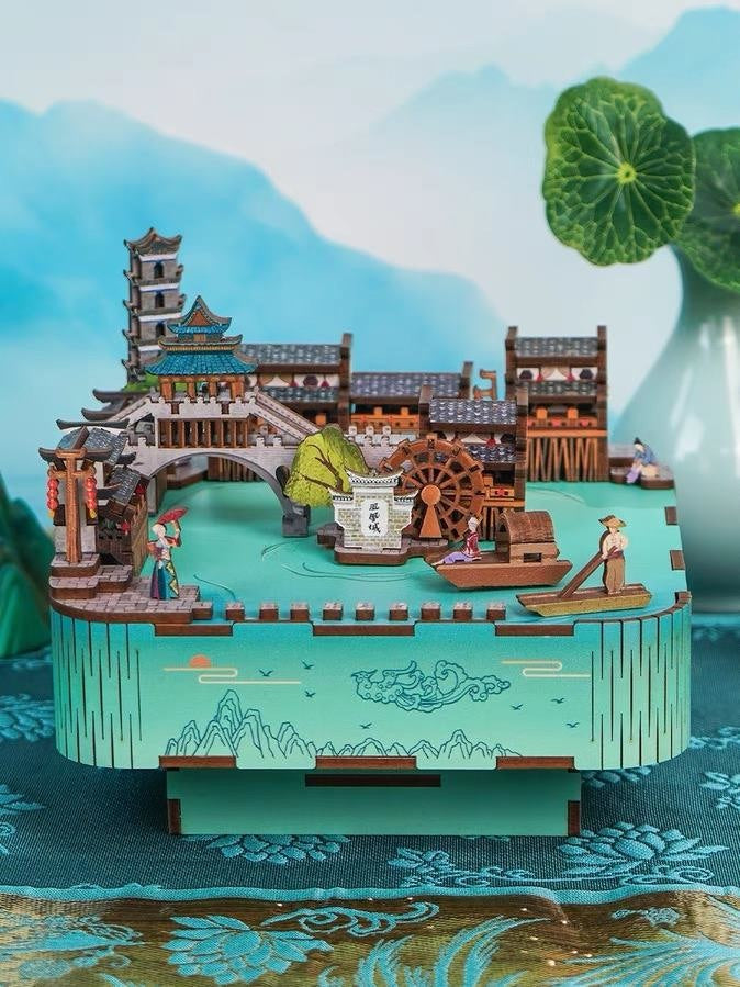 The Ancient Town Phoenix | DIY Music Box | 3D Wooden Puzzle