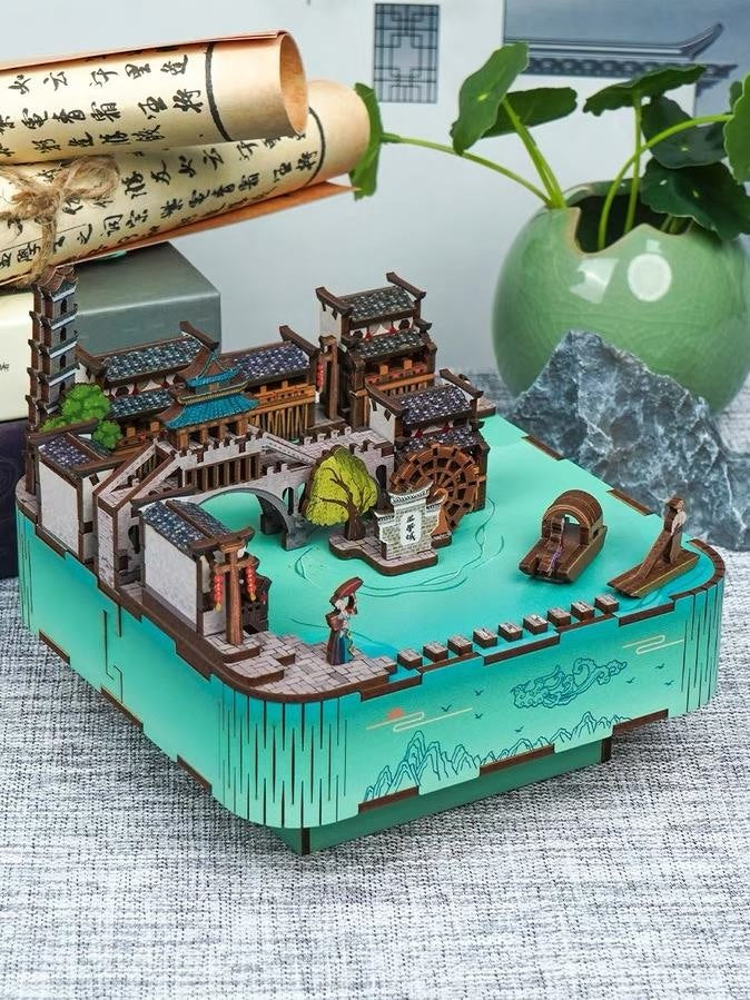 The Ancient Town Phoenix | DIY Music Box | 3D Wooden Puzzle