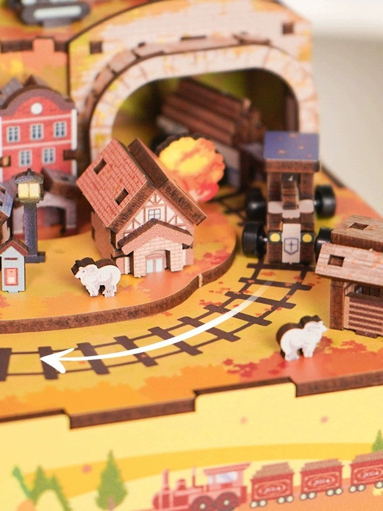 Autumn Day DIY Music Box | 3D Wooden Puzzle