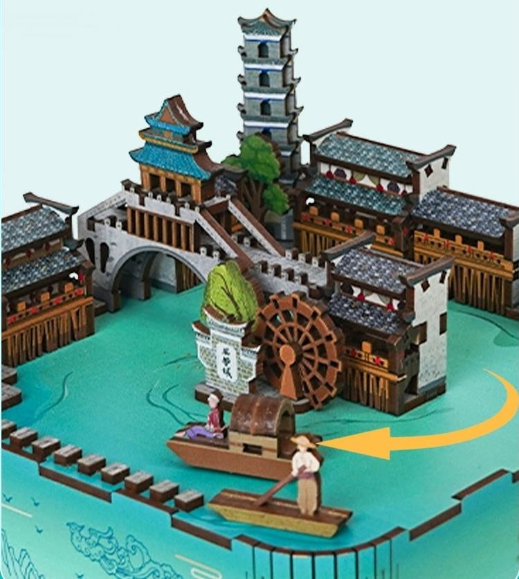 The Ancient Town Phoenix | DIY Music Box | 3D Wooden Puzzle