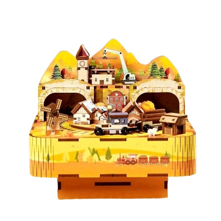 Autumn Day DIY Music Box | 3D Wooden Puzzle