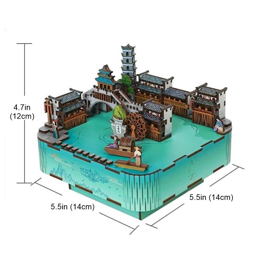 The Ancient Town Phoenix | DIY Music Box | 3D Wooden Puzzle