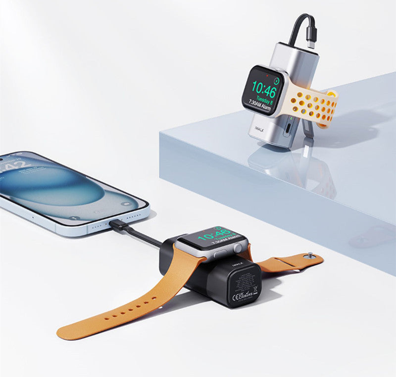 2-in-1 Mini Portable Magnetic Wireless Fast Charging Power Bank (5000mAh)