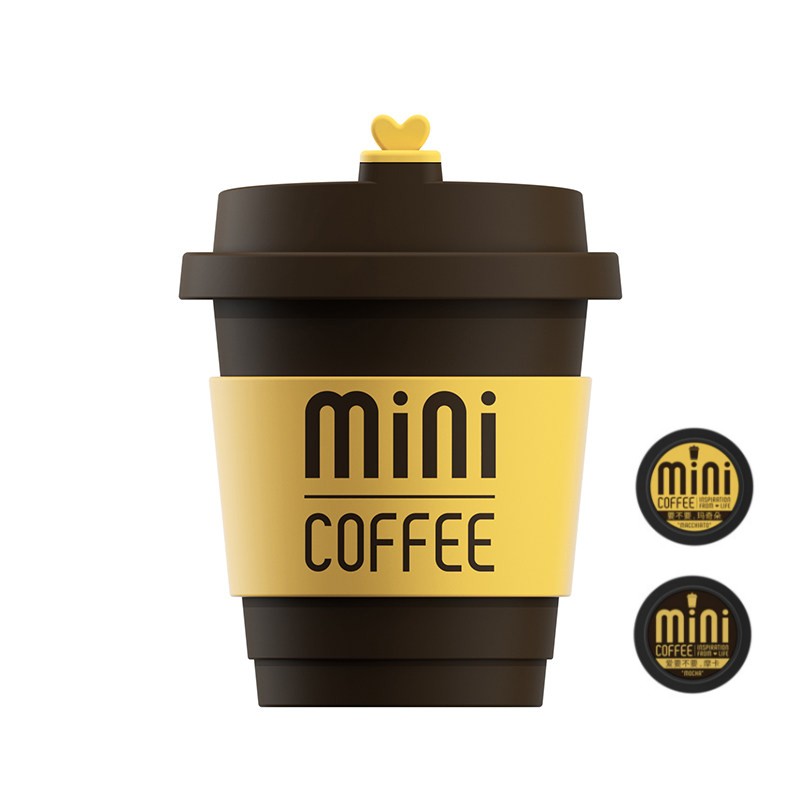 Cute Coffee Cup Car Air Freshener Vent Clip, with Coffee Scented Refills