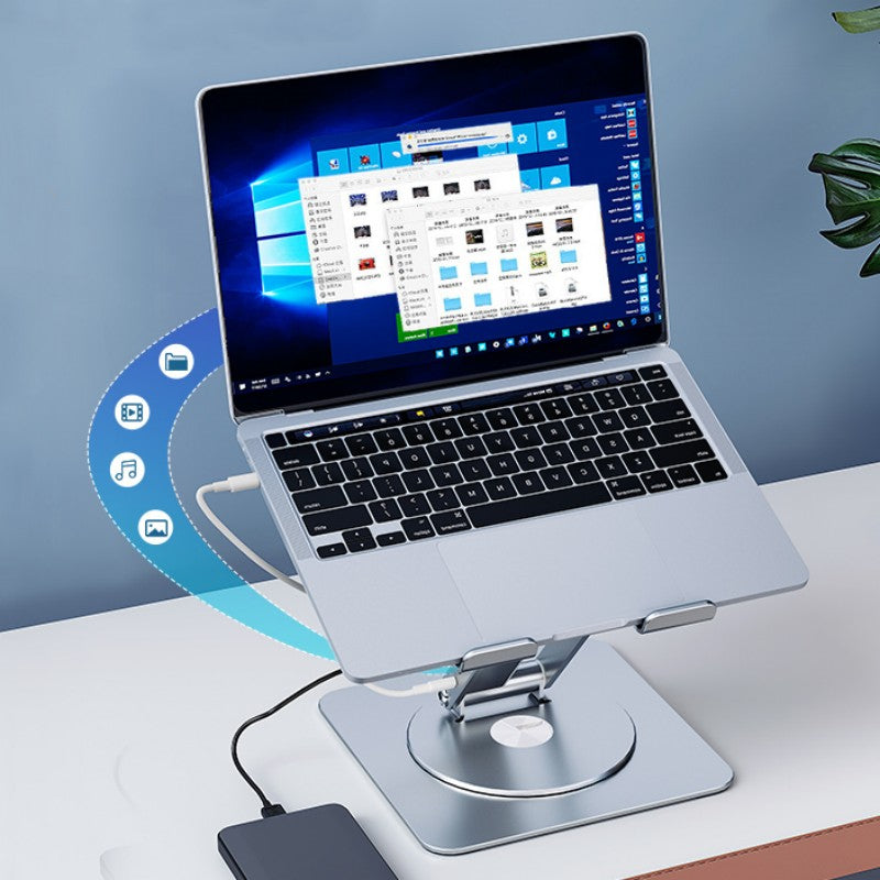 360¬∞ Rotating Lift And Expand Docking Station Stand