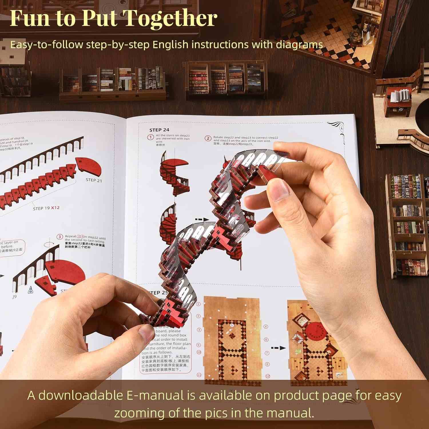 Abbey Library DIY Book Nook Kit