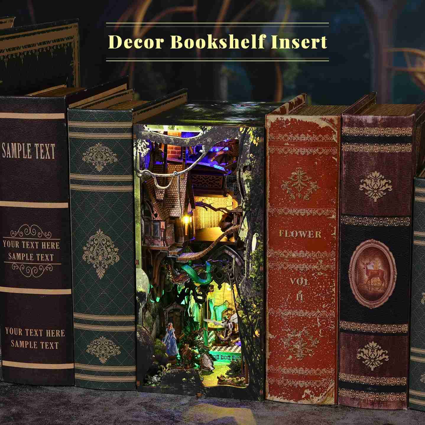 Down The Rabbit Hole DIY Book Nook Kit | Alice's Adventures in Wonderland