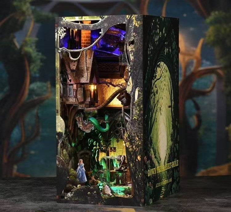 Down The Rabbit Hole DIY Book Nook Kit | Alice's Adventures in Wonderland