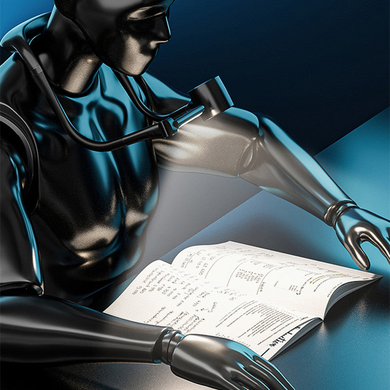 2-In-1 LED Usb Hanging Neck Light & Fan