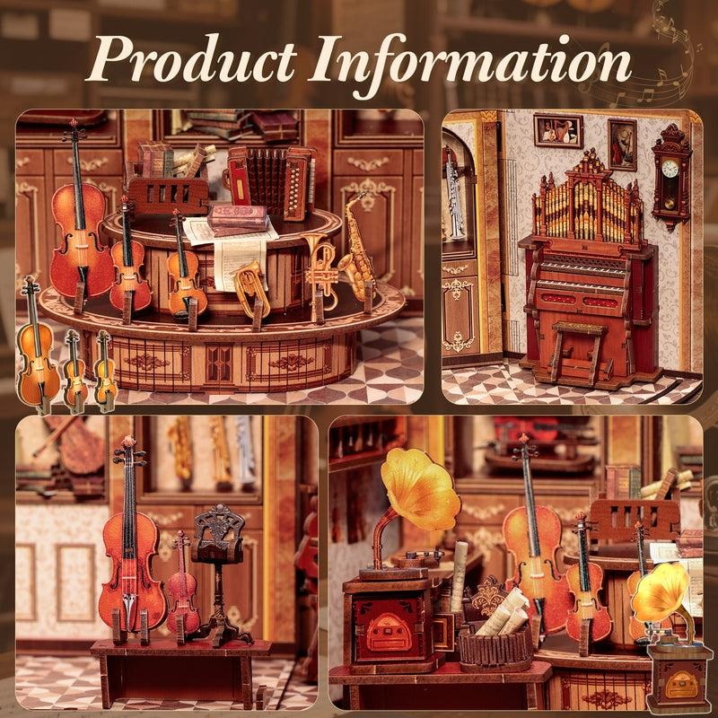 Bach Strings DIY Miniature House Kit |  Bookshelf Decor