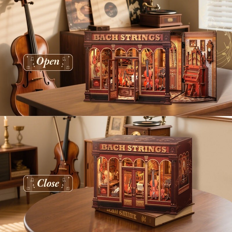 Bach Strings DIY Miniature House Kit |  Bookshelf Decor