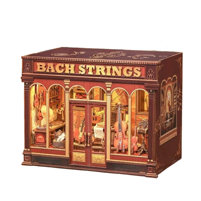 Bach Strings DIY Miniature House Kit |  Bookshelf Decor