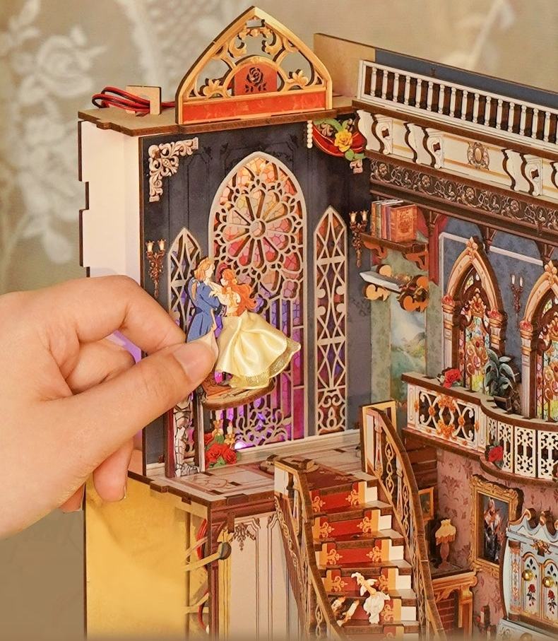 Beauty and The Beast DIY Wooden Book Nook Kit