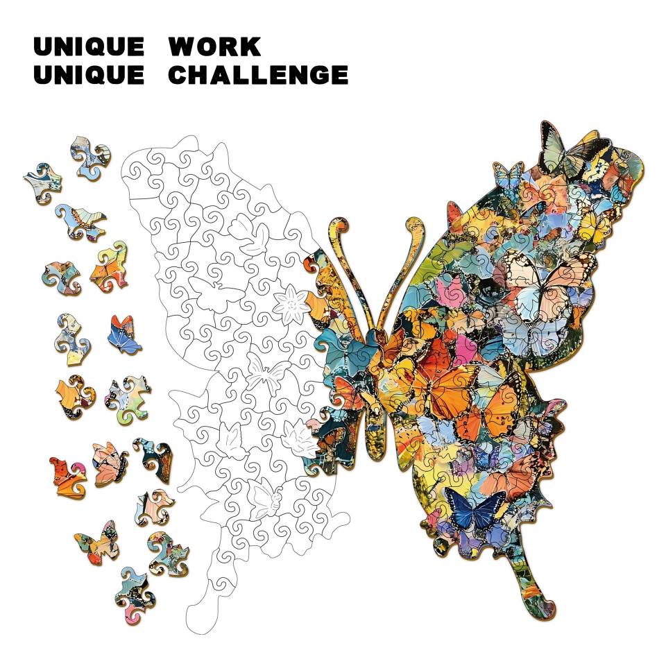 Butterfly Wooden Jigsaw Puzzles