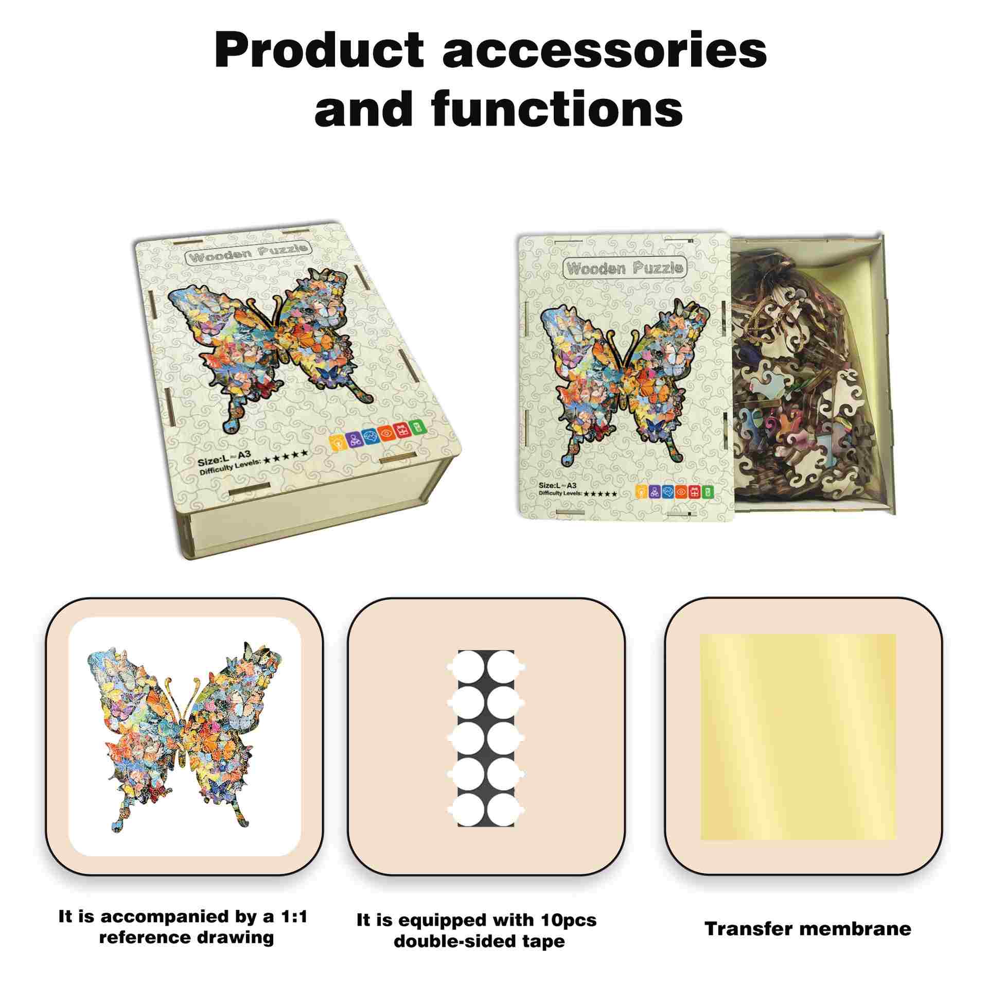 Butterfly Wooden Jigsaw Puzzles
