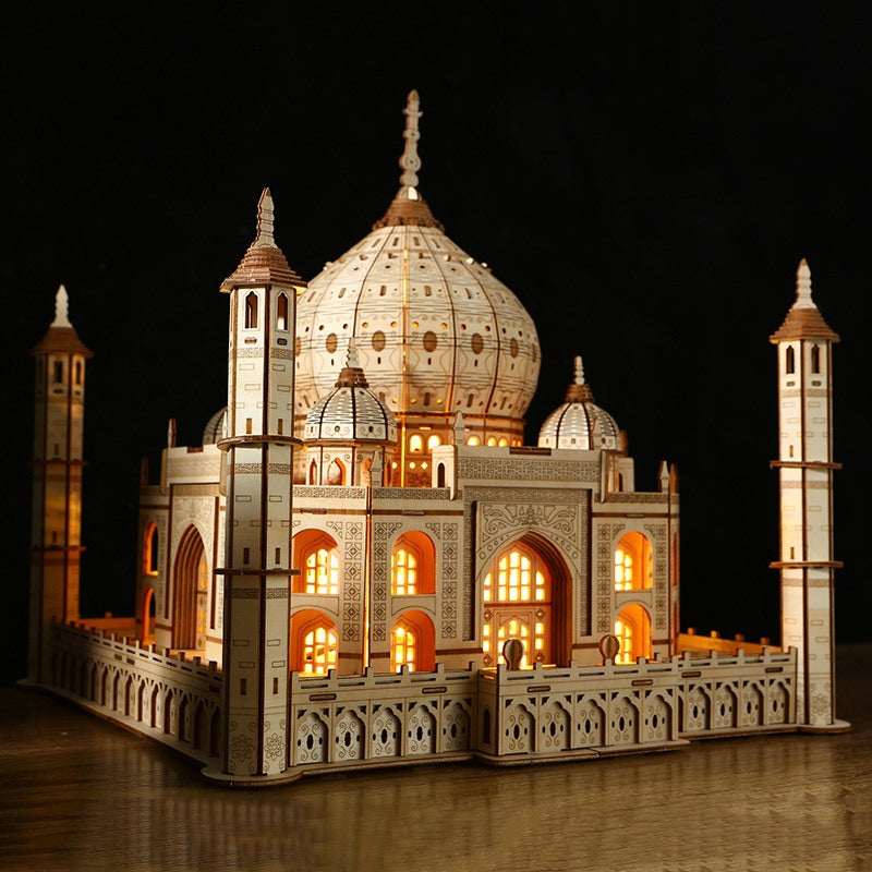 Taj Mahal with Light | Architecture 3D Wooden Puzzle | Mechanical