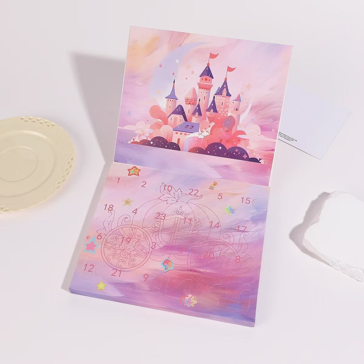 DIY Christmas Advent Calendar Charm Set | Pink Gold