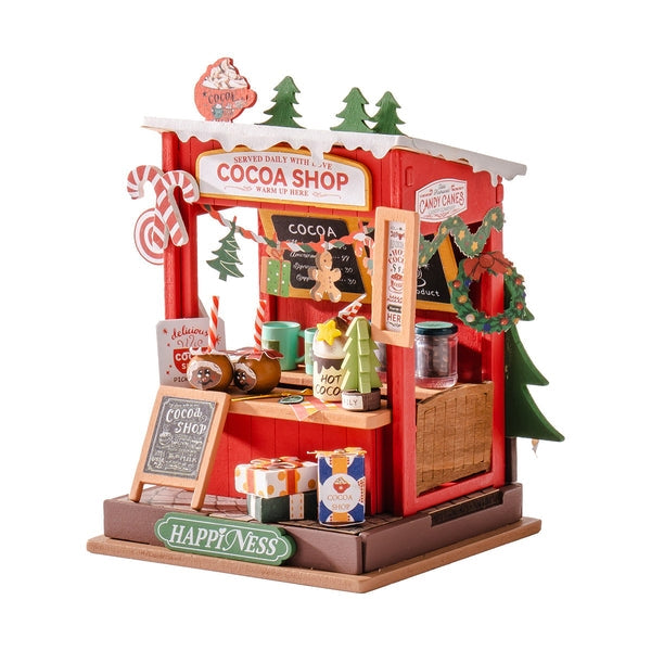 Christmas Cocoa Shop DIY Miniature House Kit