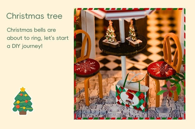 Christmas Dessert Shop DIY Miniature House Kit