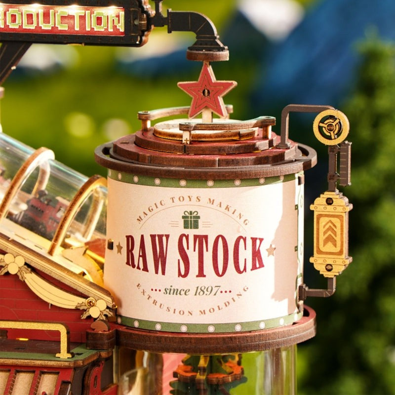 Christmas Dream Gift Factory DIY Miniature House Music Box