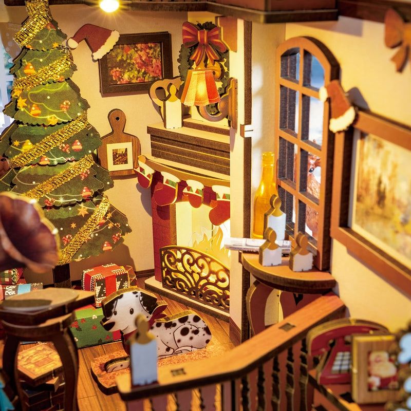 Christmas House DIY Book Nook Kit