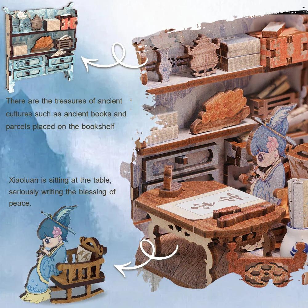 Azure Phoenix Lodge DIY Book Nook Kit