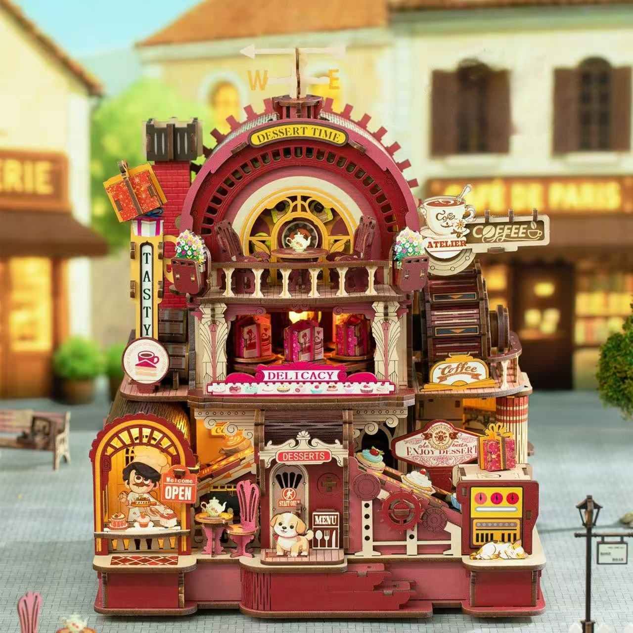 Dessert Workshop 3D Wooden Mechanical Puzzle