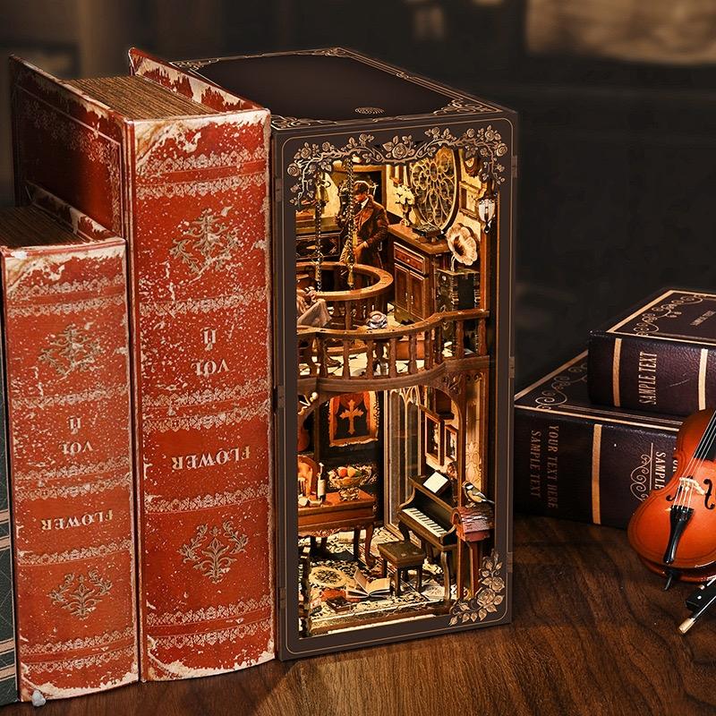 Detective’s Study DIY Book Nook Kit – Dark Box Mystery Case