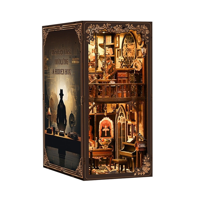 Detective’s Study DIY Book Nook Kit – Dark Box Mystery Case
