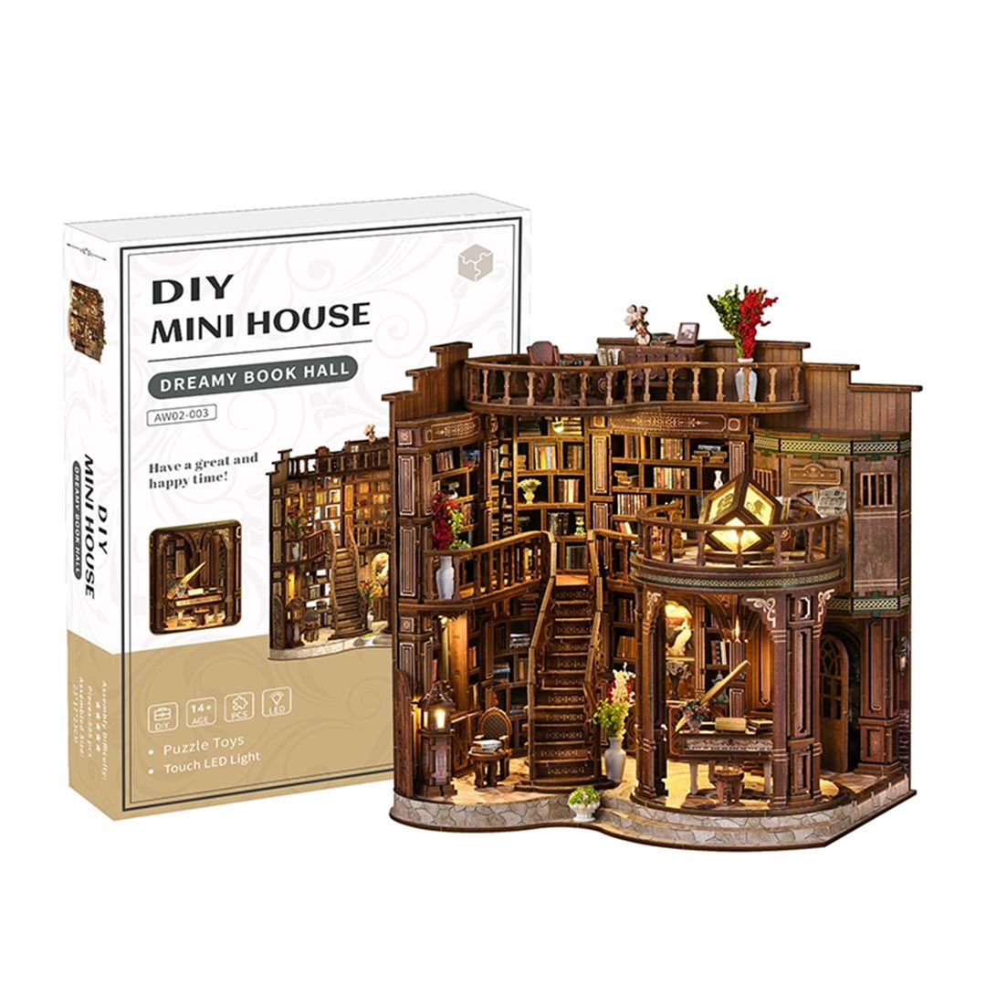 Dreamy Book Hall DIY Miniature House Kit