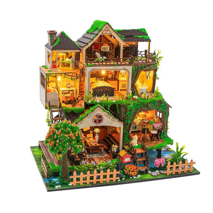 Fairy Tale Forest DIY Miniature House Kit | Large Size Dollhouse
