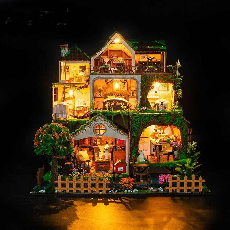Fairy Tale Forest DIY Miniature House Kit | Large Size Dollhouse