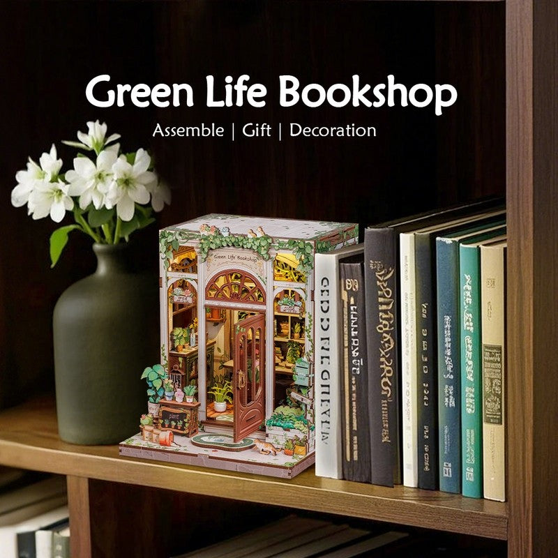 Green Life Bookshop DIY Book Nook Kit