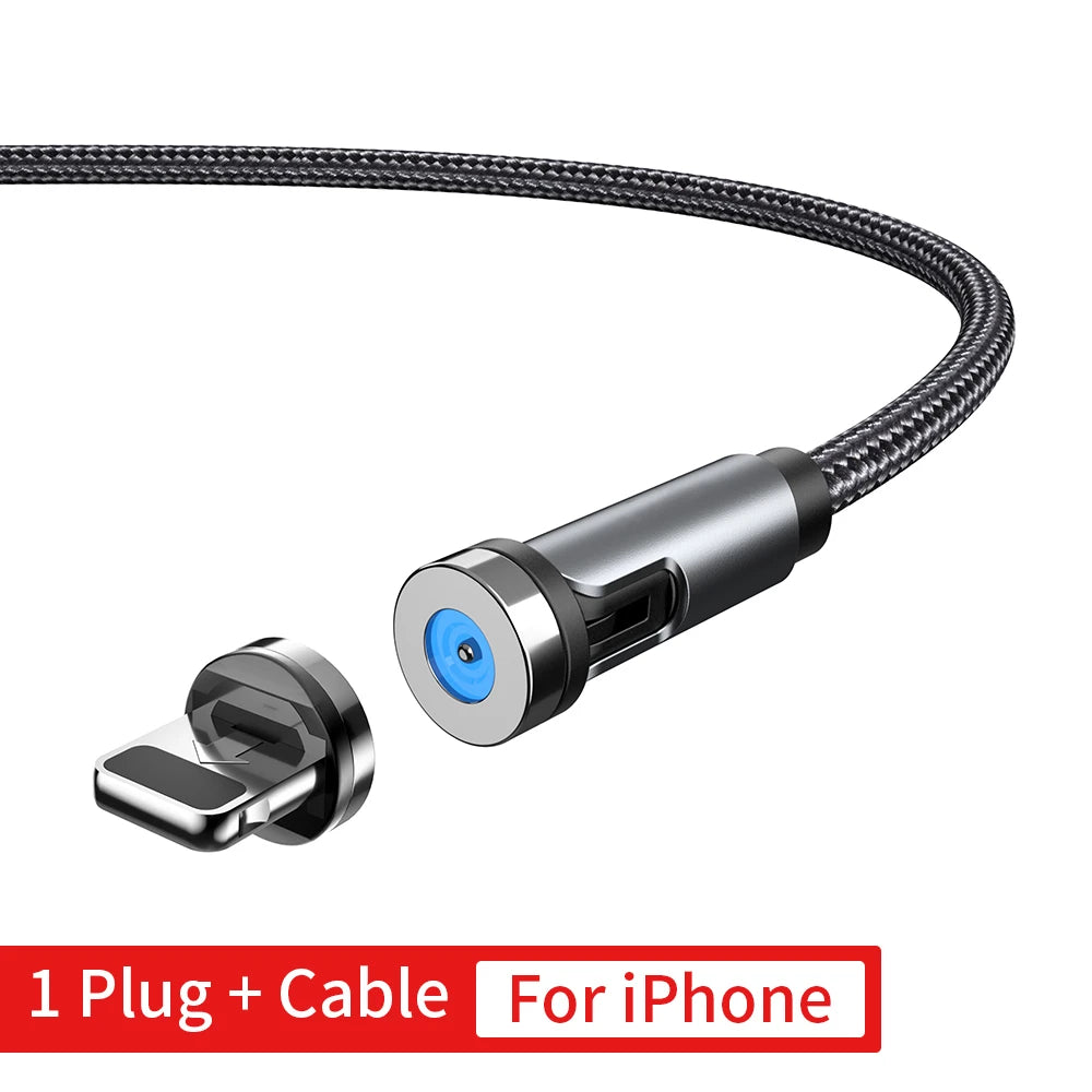 Magnetic Fast Charging Cable - Rotating Super Fast Charging Cable