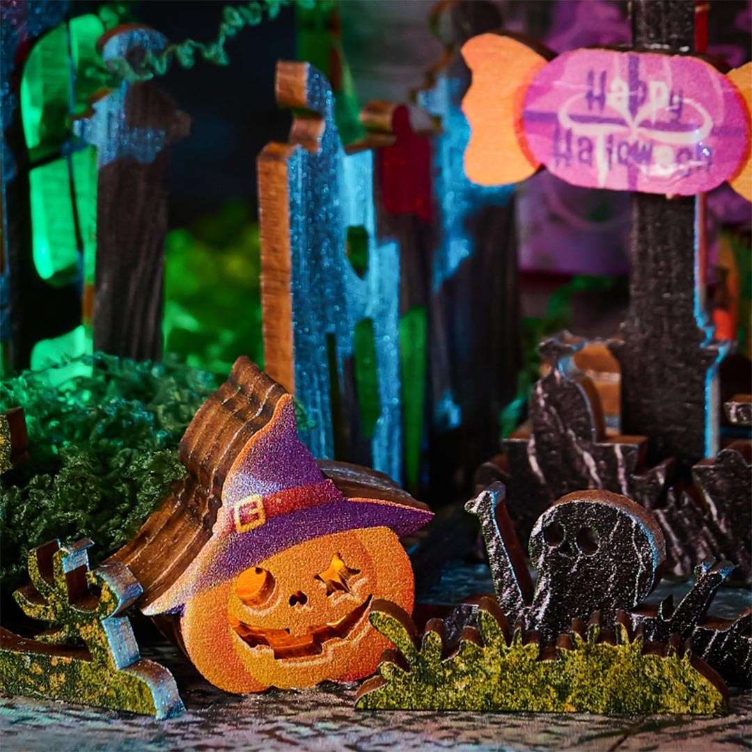 Halloween Night DIY Miniature House Kit