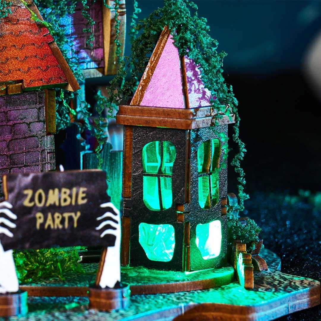 Halloween Night DIY Miniature House Kit