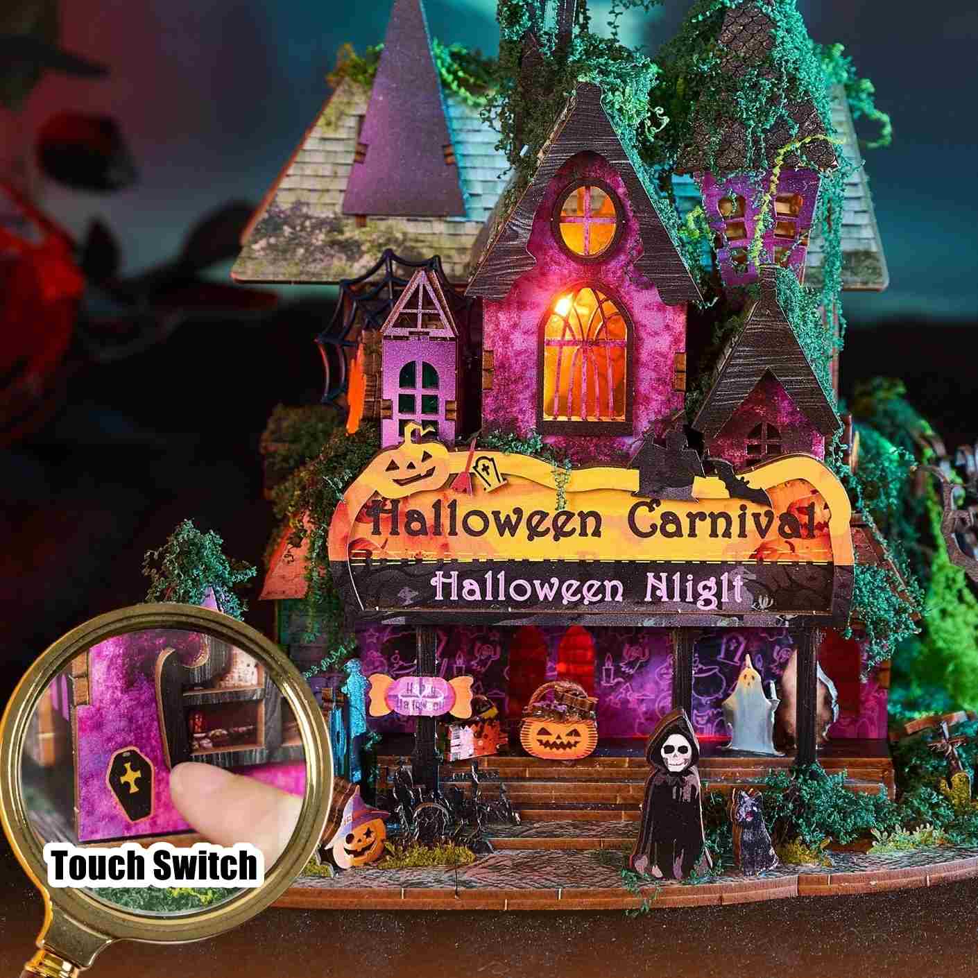 Halloween Night DIY Miniature House Kit