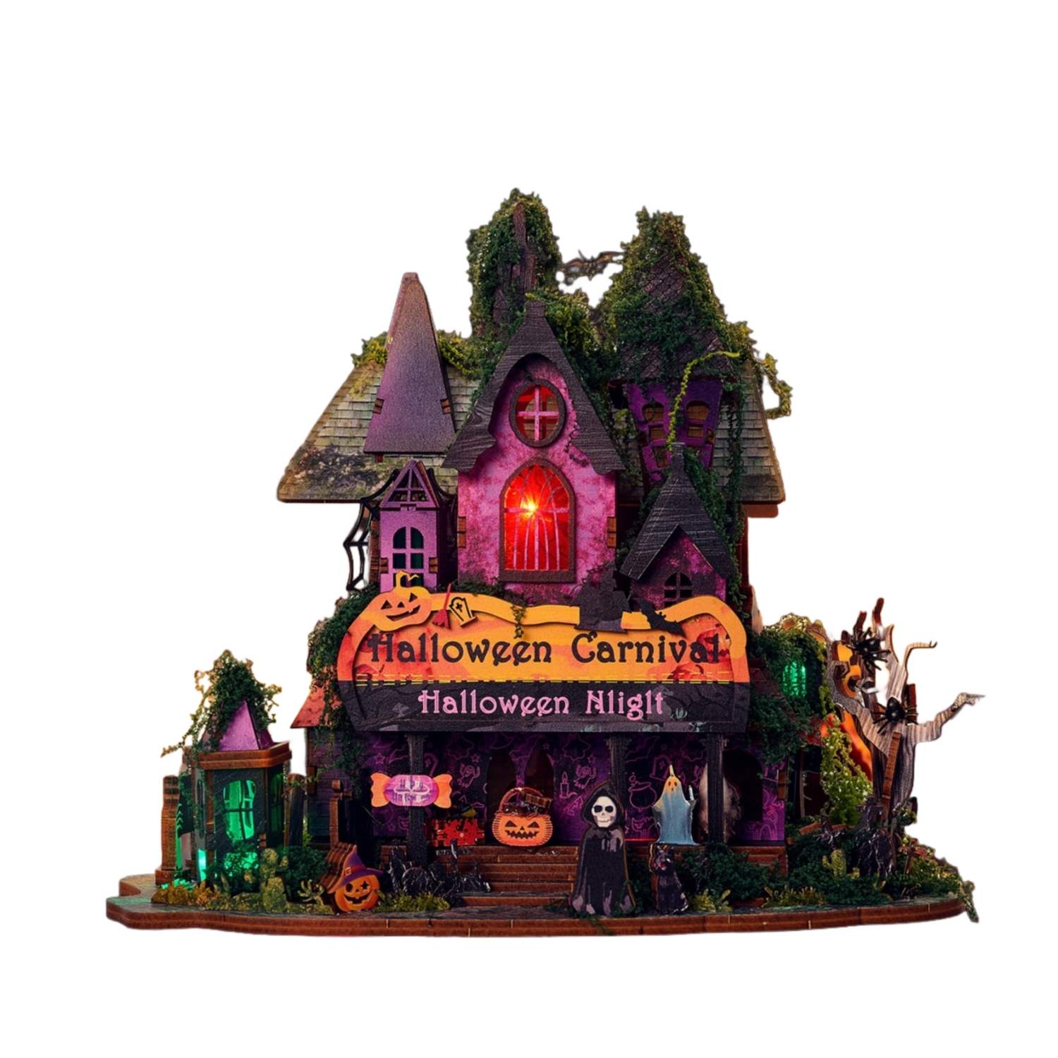 Halloween Night DIY Miniature House Kit