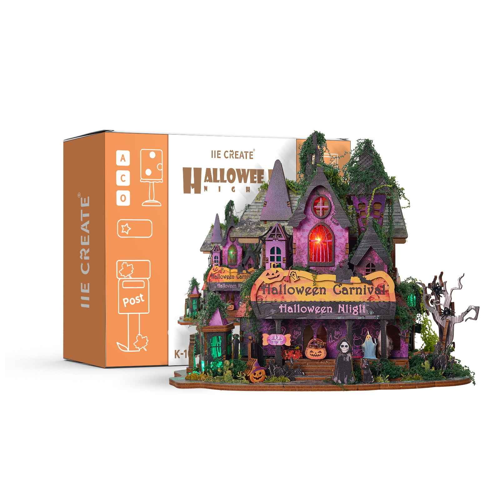 Halloween Night DIY Miniature House Kit