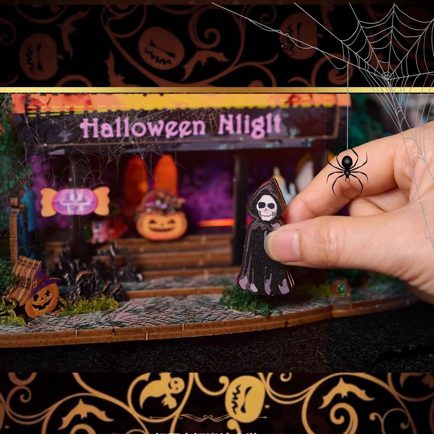 Halloween Night DIY Miniature House Kit