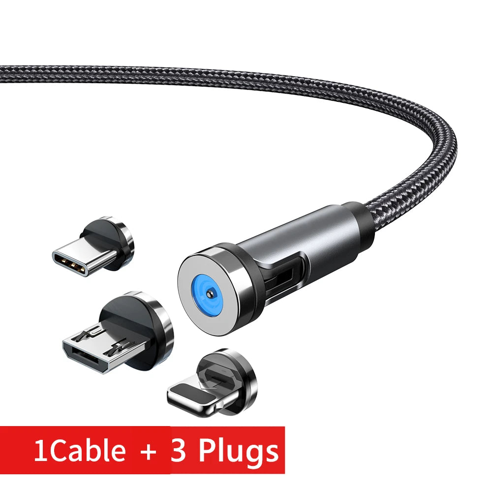 Magnetic Fast Charging Cable - Rotating Super Fast Charging Cable