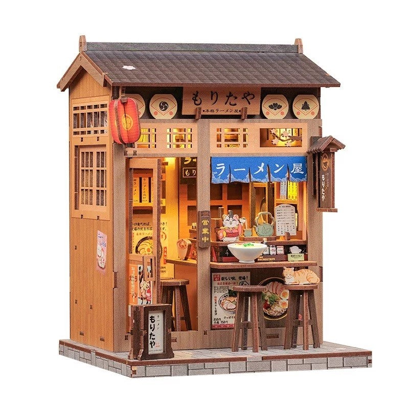 Japanese Ramen Shop DIY Miniature House Kit | Morita-Ya
