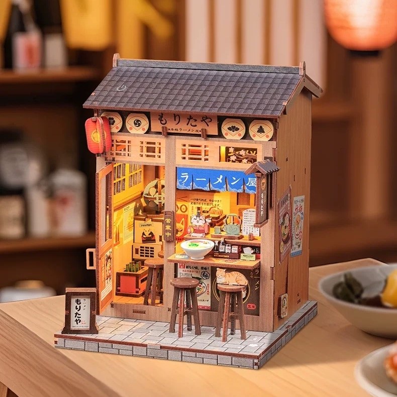 Japanese Ramen Shop DIY Miniature House Kit | Morita-Ya